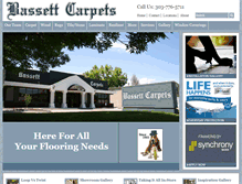 Tablet Screenshot of bassettcarpets.com